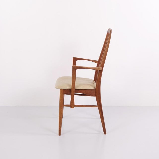 Niels Koefoed Eva Dining Chairs with Armchairs by Niels Koefoed, 1960s, Set of 8 For Sale - Image 4 of 15