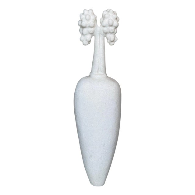 Hand Carved Marble Sculpture by Tom Von Kaenel For Sale