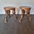 Coffee Table and Handcrafted Vine-Leg Stools, 1950s, Set of 3 For Sale - Image 12 of 18