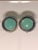 1940s Turquoise and Sterling Cabochon Earrings For Sale - Image 4 of 10