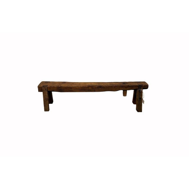 19th Century Rustic Larch Bench For Sale - Image 4 of 4