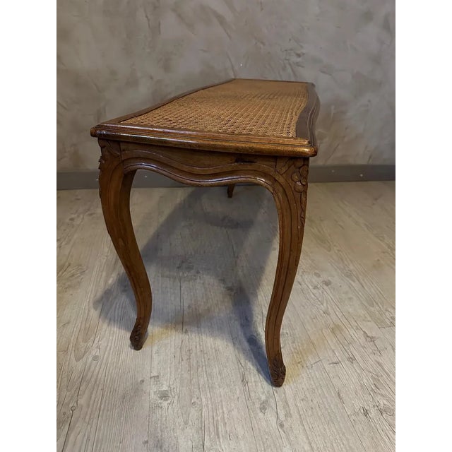 Brown Antique Louis XV Bench, 1900 For Sale - Image 8 of 10