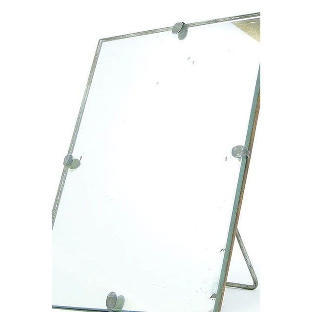 Brown Art Deco Make-Up Mirror, Poland, 1950s, 1930s For Sale - Image 8 of 10