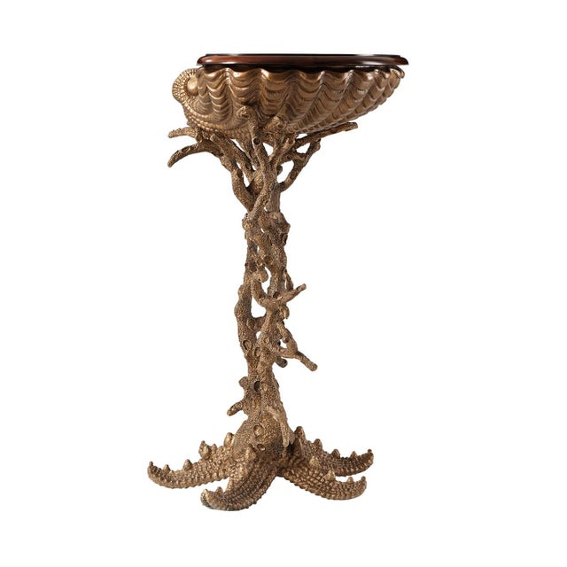 Baroque Italian Gilt Grotto Table For Sale - Image 3 of 7