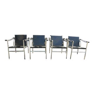 Vintage Mid Century Modern Basculant Chairs - Set of 4 For Sale