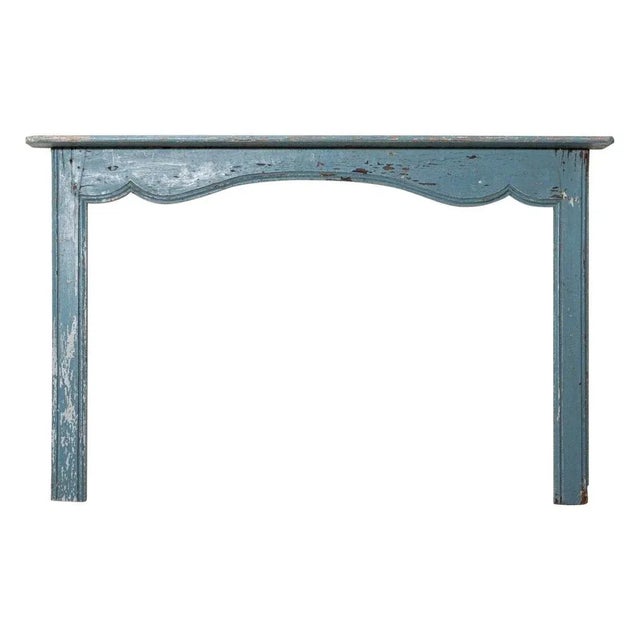 Large 19th Century Swedish Painted Pine Fireplace Surround, 1820s For Sale - Image 13 of 13