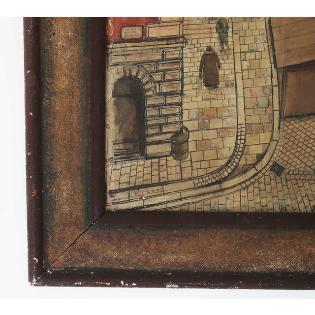 Kramer, Primitive Painting of Hoher Markt, Vienna, 1930s, Gouache, Framed For Sale - Image 3 of 5