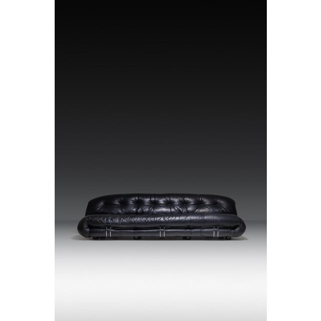 Mid-Century Modern Soriana 3-Seater Sofa by Afra and Tobia Scarpa for Cassina, 1980s For Sale - Image 3 of 8