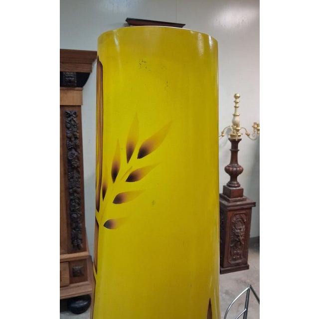 Large Vintage Tropical Style Sculptural Floor Lamp, 1970s For Sale - Image 3 of 8