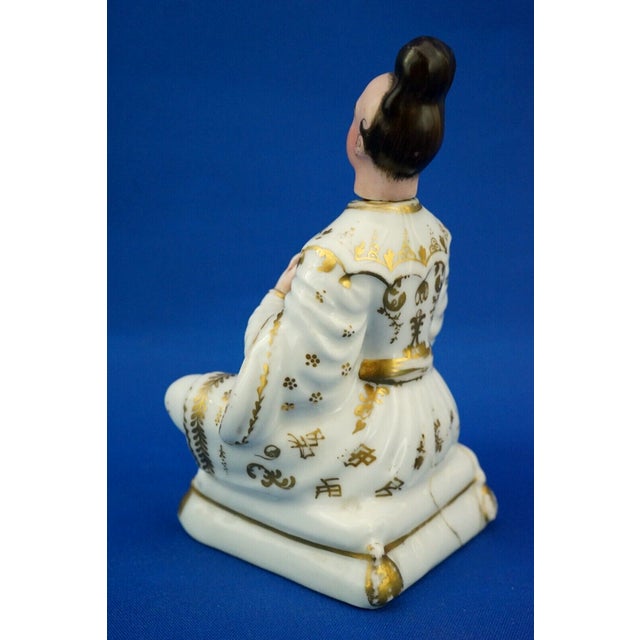 Antique French Anthropomorphic Porcelain Perfume Bottle by Jacob Petit, 1800s For Sale - Image 6 of 18