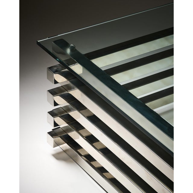 Chrome Period Mid-Century Coffee Table For Sale - Image 9 of 9