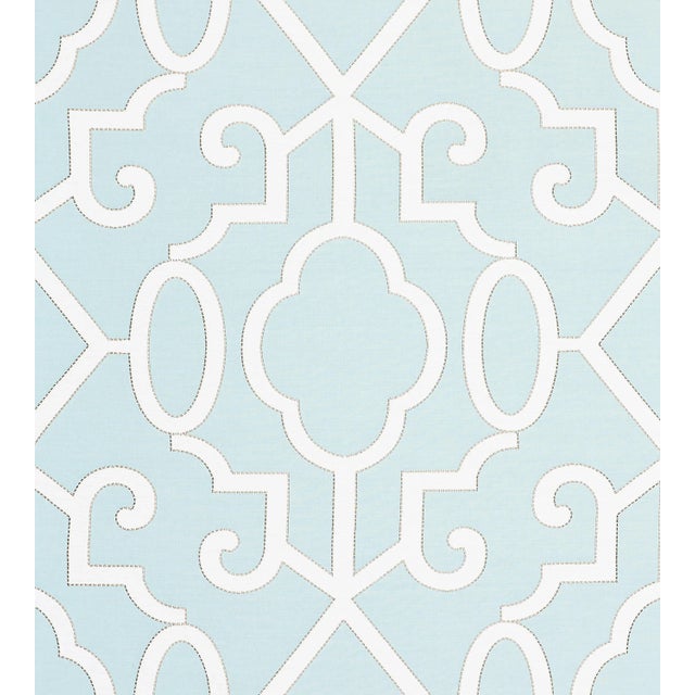 Contemporary The House of Scalamandr�� Ming Fretwork Wp Wallcovering, Aquamarine For Sale - Image 3 of 3