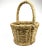 1980s Vintage Large Woven French Seagrass Basket For Sale - Image 5 of 13