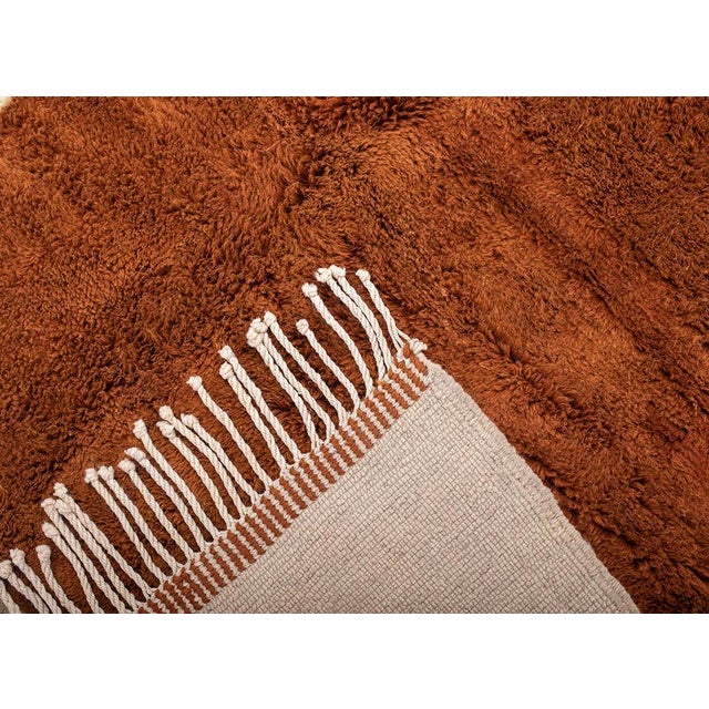 Arts & Crafts Premium Hand-Knotted Wool Rug | 9'7" X 6'5" | One of a Kind For Sale - Image 3 of 9