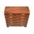 Vintage Military Campaign Style Chest of Drawers in Yew Wood, 1930 For Sale - Image 6 of 10