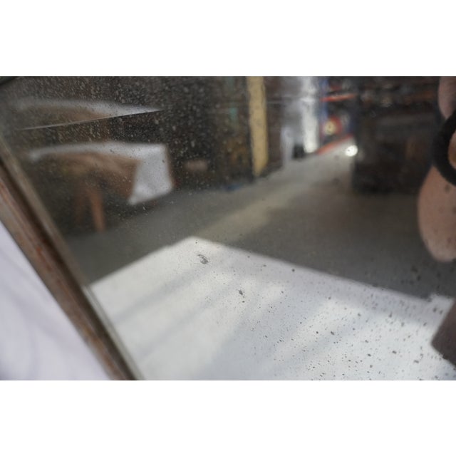 Metal Art Deco Silvered Etched Mirror C 1930s For Sale - Image 7 of 9