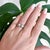 highly collectible post-war antique "Toi et Moi" (You and Me) ring (circa 1945). This French masterpiece is beautifully...