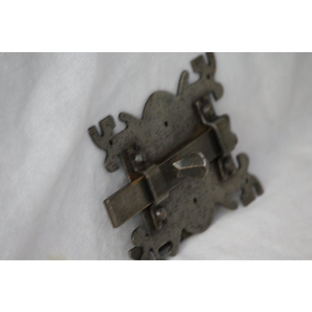 Wrought Iron Door Lock, 1950s For Sale - Image 13 of 18