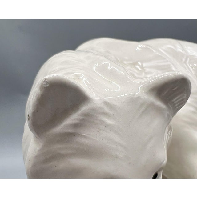 1970's Ceramic Polar Bear and Fish Vide Poche / Catchall Dish For Sale - Image 11 of 12