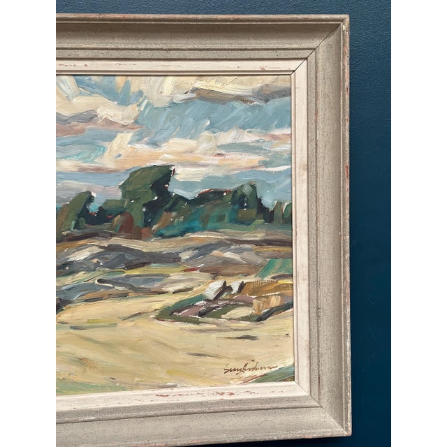 Georg Andersson, Mountains Landscape, 1950s, Oil Painting on Canvas, Framed For Sale - Image 5 of 17