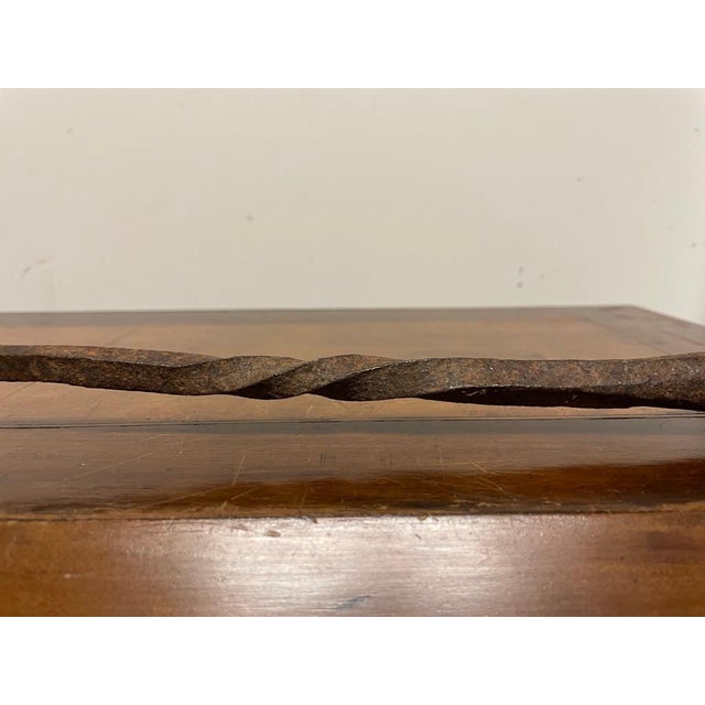 Vintage Texas Cowboy Hand Wrought Cattle Branding Iron For Sale - Image 4 of 12