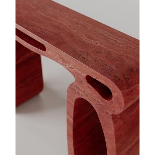 Emperador Brown Marble Soie Console by Esther Knopfler For Sale - Image 18 of 18
