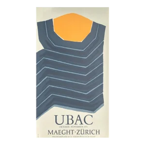 1974 Raoul Ubac Maeght Zürich Exhibition Lithograph Poster