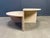 Pair of half round travertine coffee tables with a beautiful natural pattern. Very good condition 1970s - Italy...