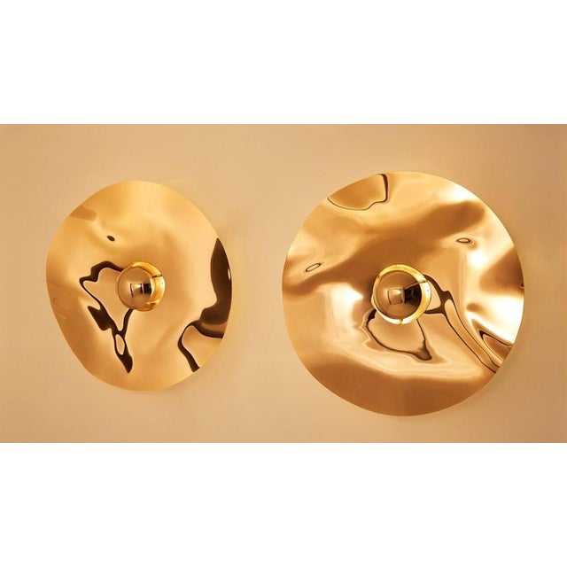 Large Round Mercure Wall Lamp by Jennifer Midoz For Sale - Image 4 of 9