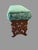 19th Century Antique Victorian Carved Walnut Footstool Bench With Floral Upholstered Seat For Sale - Image 5 of 6