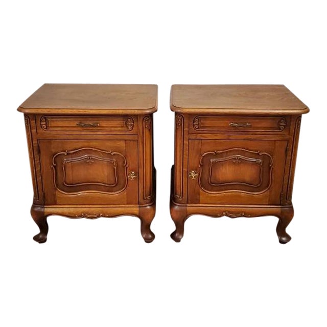 19th Century French Provincial Arts And Crafts Bedside Tables A Pair Chairish