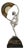 Marcel Bouraine, Art Deco Nude Fan Dancer, 1925, Bronze on Marble Base For Sale