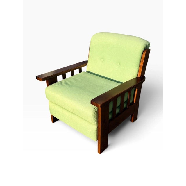 Pair of Vintage Mission Oak Arts & Crafts Lounge Chairs For Sale - Image 10 of 12