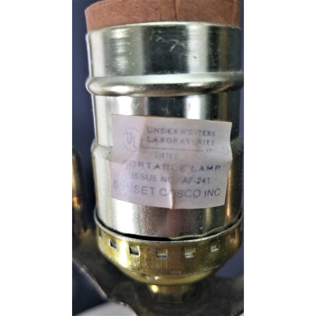 Ivory Vintage Ceramic Table Lamp 2 Light by Sunset Cosco For Sale - Image 8 of 12