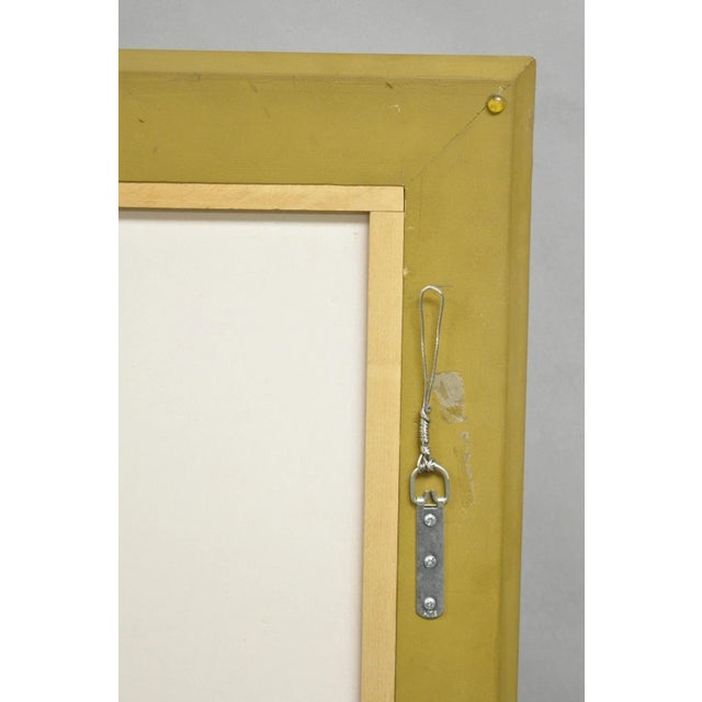 Vintage Italian Hollywood Regency Gold Giltwood Large Rectangular Wall Mirror For Sale - Image 12 of 14