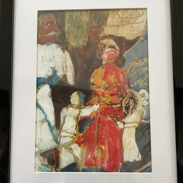1950s H. Misonne, Abstract Woman, 1890s-1910s, Painting For Sale - Image 5 of 15