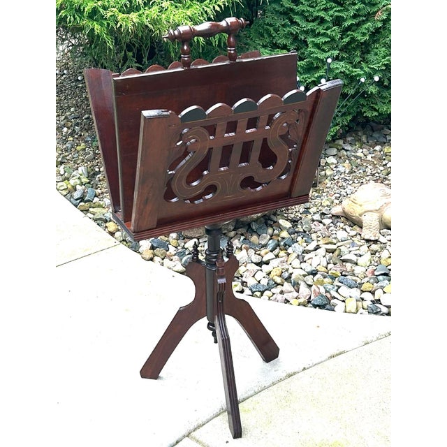 What a gorgeous example of pierced fretwork panels by a skilled craftsman, from the early 1900s! This antique mahogany,...