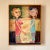 Vintage French Contemporary Modernist Figural on Canvas For Sale - Image 9 of 12