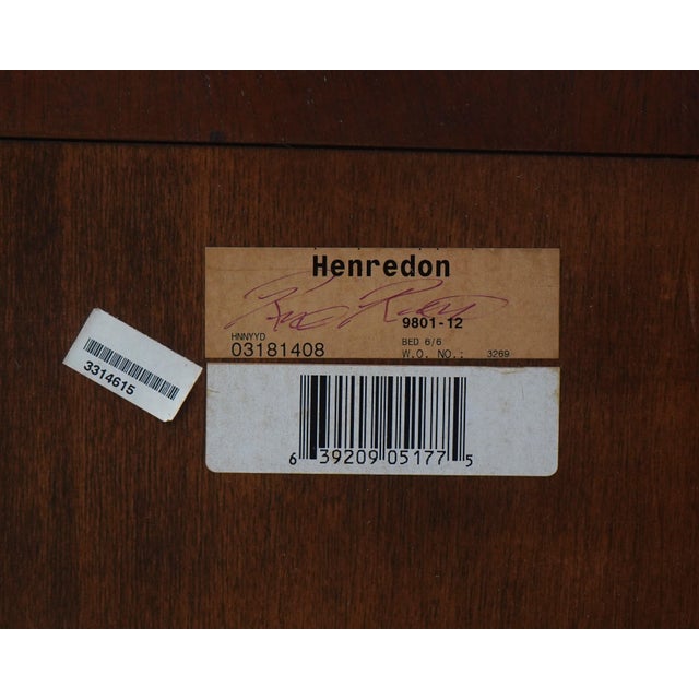 Hendredon Mahogany King-Size Sleigh Bed For Sale - Image 14 of 14