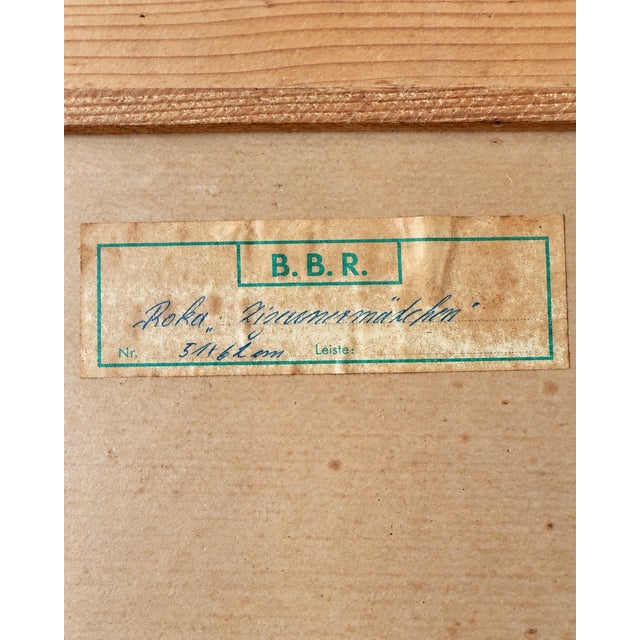 Decorative vintage portrait after the well-known work of charles roka (1912–1999), dating from approximately the...