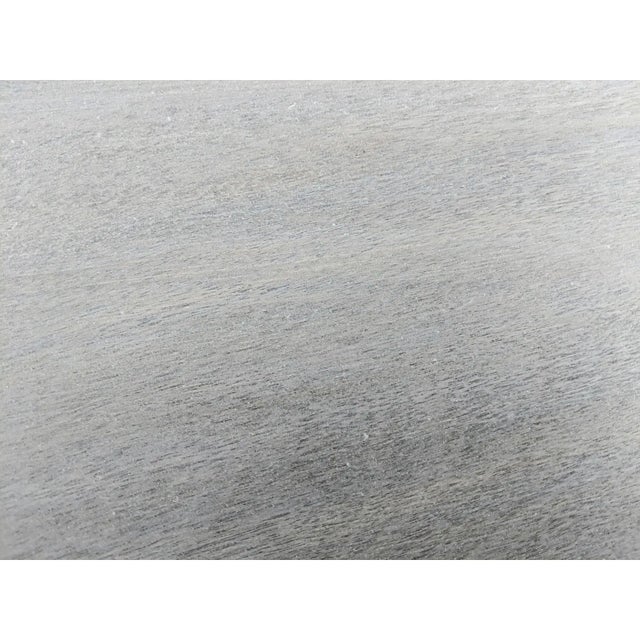 Vintage Swedish Gustavian Style Distressed Green Demi Lune Table For Sale - Image 17 of 17