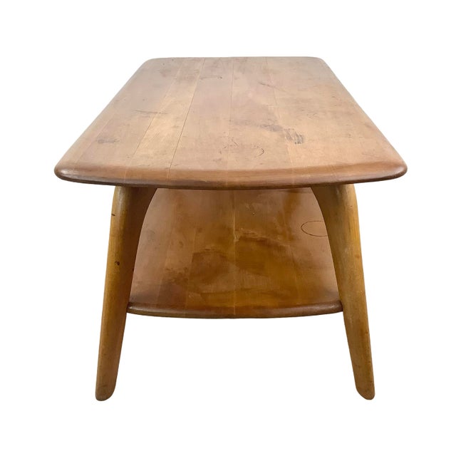 Small Wakefield-Style Mid-Century Wood Coffee Table, 1950s For Sale - Image 14 of 18