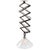 1950s Vintage Industrial Glass and Metal Scissor Pendant Lamp from Holophane For Sale - Image 5 of 7