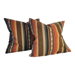 Pair of Linen Serape - Ralph Lauren Pillows For Sale