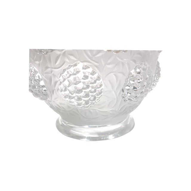 Stunning Verlys "Les Cabochons" French Art Deco Vase Early 20th Century Lalique-Style For Sale - Image 12 of 18