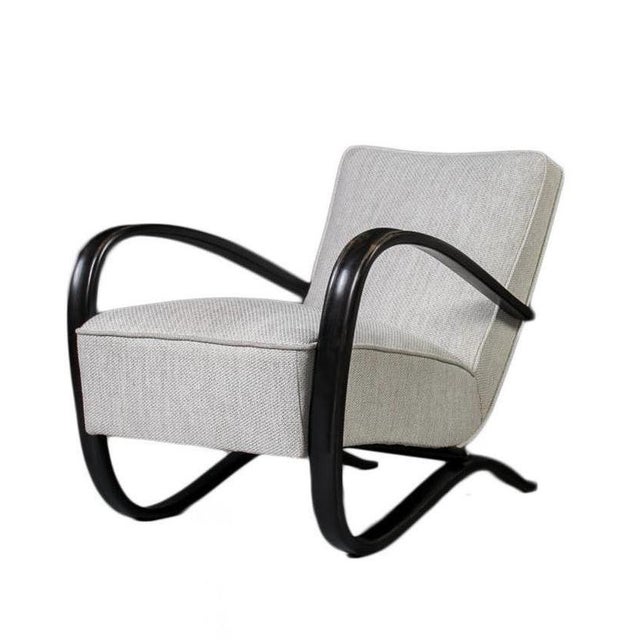 Art Deco Model H269 Lounge Chair by Jindřich Halabala, Czechoslovakia, 1930s For Sale - Image 13 of 13