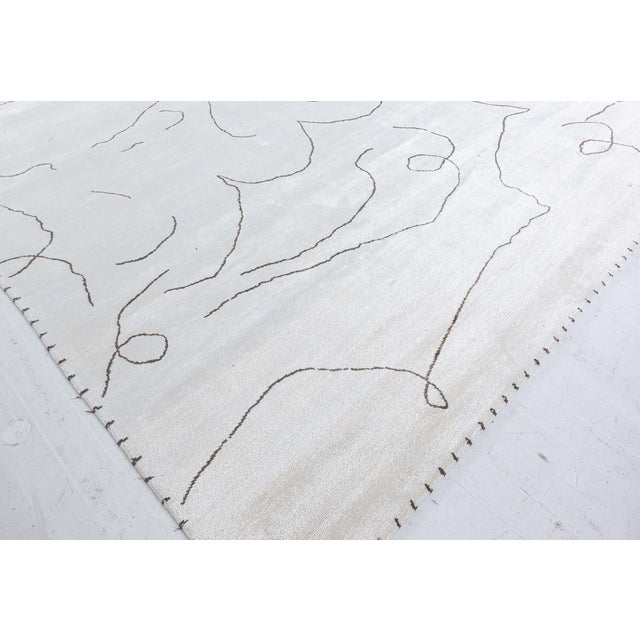 Modern Contemporary Cocteau Hand Knotted Silk Rug by Doris Leslie Blau For Sale - Image 3 of 8