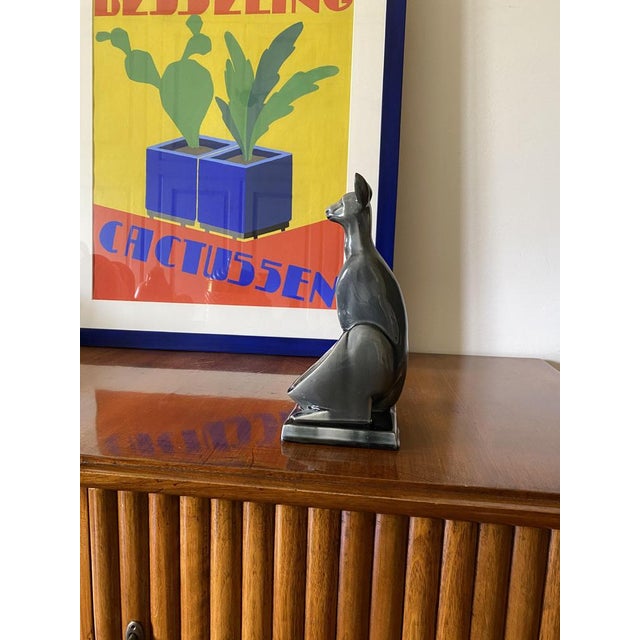 Art Deco Kangaroo Ceramic Vide Poche, 1940s For Sale - Image 13 of 18