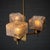 A compact mid-century chandelier produced by an unidentified Swedish manufacturer in the 1960s. Defined by its clean...