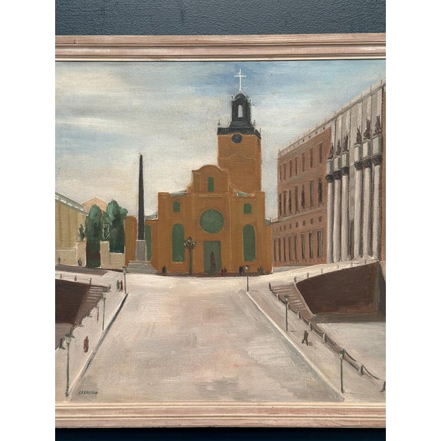 Stig Granzow, Slottbacken, 1950s, Oil on Canvas, Framed For Sale - Image 4 of 17